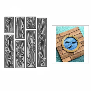 Нова Дървена дъска Plank Border Занаятите 2021 Метални режещи форми за scrapbooking и производство на пощенски картички, Форма за щамповане без печати