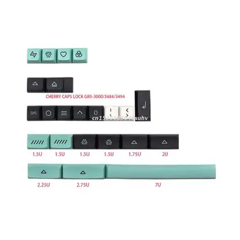 127 комбинации двете капачки за комбинации от PBT-боя за механични превключватели геймърска клавиатура MX