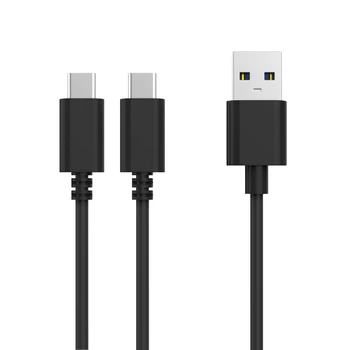 3 м, 2 в 1 кабел за бързо зареждане на USB Type-C, кабел за контролер PS5, превключвател за Защита на мобилния телефон от пренапрежение 