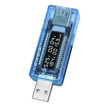 LCD USB детектор USB Волта Ток Напрежение на Д-р Зарядно Устройство, Обемът на Щепсела и да играе Power Bank Тестер метър Волтметър амперметър