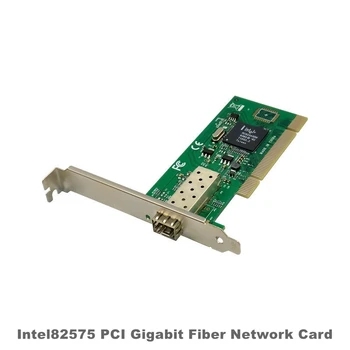 Мрежова карта с гигабитным оптоволокном PCI-1G Ethernet мрежов адаптер с порт SFP 1000 Mbps за настолни КОМПЮТРИ на Intel 82545 Linux