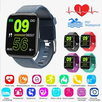Спортни смарт часовници D13, за мъже, за измерване на кръвно налягане, водоустойчив смарт часовници Ip67, монитор на сърдечната честота, фитнес тракер, часовници за Android и IOS