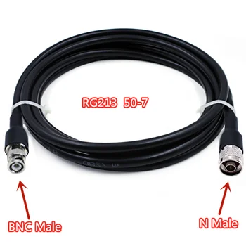 1бр Нов кабел RG213 N Plug-конектор BNC 50-7 кабел за Свързване с ниски загуби 1M2M3M5M10M