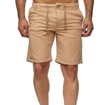 Обикновен мъжки къси панталони с дължина до коляното, абсорбиращи потта, прав, с много джобове, спортни къси панталони, градинска облекло