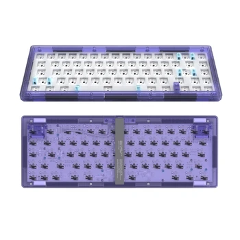 CIY Gas67 Hotswap Структура уплътнение Комплект клавиатура и САМ 65% RGB Индивидуален Механичен Взаимозаменяеми преминете MX Type-C 5Pin/3Pin